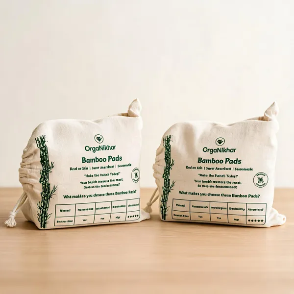 Organiikhar_Soft_Bamboo_Fiber_Disposable_Menstrual_Pads_Pack_Of_10_-_Pack_of_2