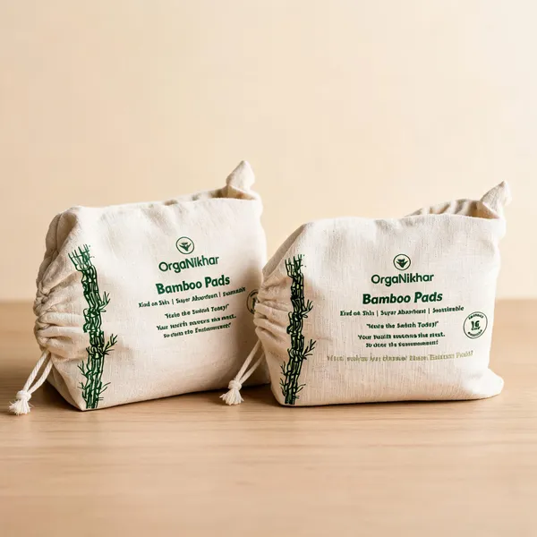 Organiikhar_Soft_Bamboo_Fiber_Disposable_Menstrual_Pads_Pack_Of_10_-_Pack_of_2