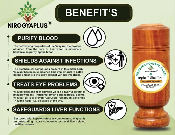 OneClick_Wooden_Sugar_Control_Home_Remedy_Vijaysar_Herbal_Tumbler_Glass_100_ML_P1_Glass_Water/Juice_Glass_(100_ml,_Wood,_Light_Brown)