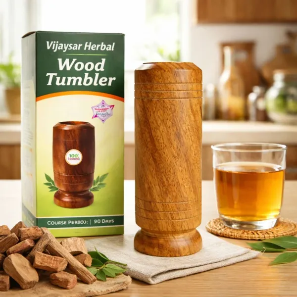 galaxyglobalinc_Vijaysar_Wooden_Tumbler_for_Diabetes_Control,_Natural_Ayurvedic_Glass_Water/Juice_Glass_(80_ml,_Wood,_Brown)