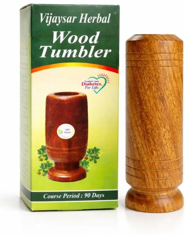 galaxyglobalinc_Vijaysar_Wooden_Tumbler_for_Diabetes_Control,_Natural_Ayurvedic_Glass_Water/Juice_Glass_(80_ml,_Wood,_Brown)