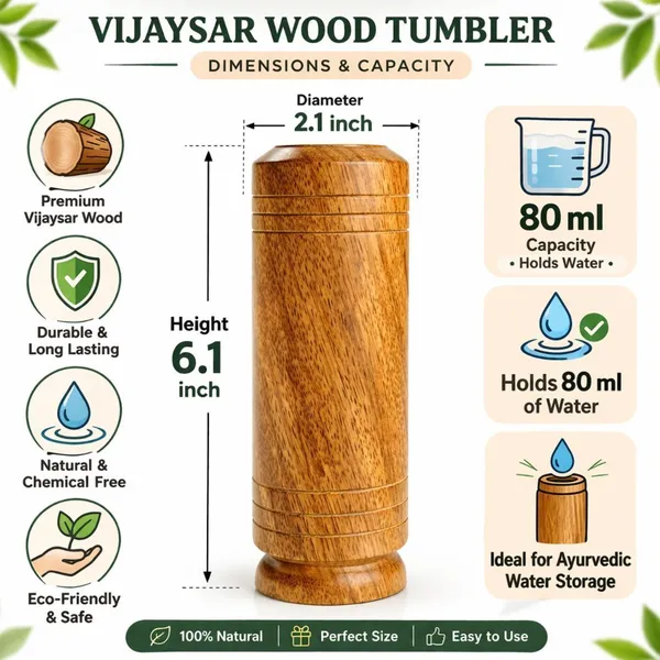 galaxyglobalinc_Vijaysar_Wooden_Tumbler_for_Diabetes_Control,_Natural_Ayurvedic_Glass_Water/Juice_Glass_(80_ml,_Wood,_Brown)