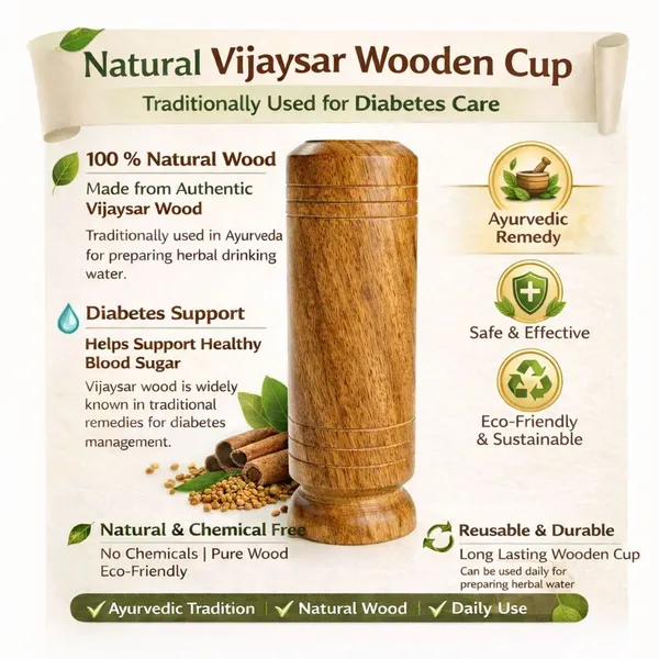 galaxyglobalinc_Vijaysar_Wooden_Tumbler_for_Diabetes_Control,_Natural_Ayurvedic_Glass_Water/Juice_Glass_(80_ml,_Wood,_Brown)