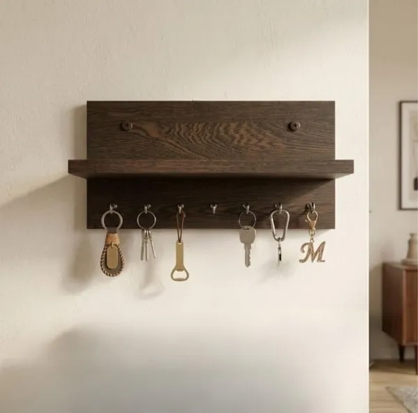 as_dreem_KEY_HOLDER_NEW323_Wood_Key_Holder_(7_Hooks,_Brown)