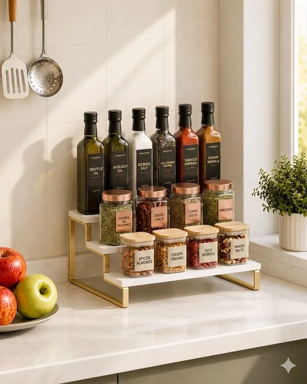 LHD_Utensil_Kitchen_Rack_Wood,_Iron_Primium_spice_rack_golden_white_()