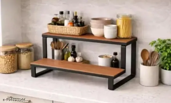 Wood_And_Metal_2_Tier_Kitchen_Countertop_Rack
