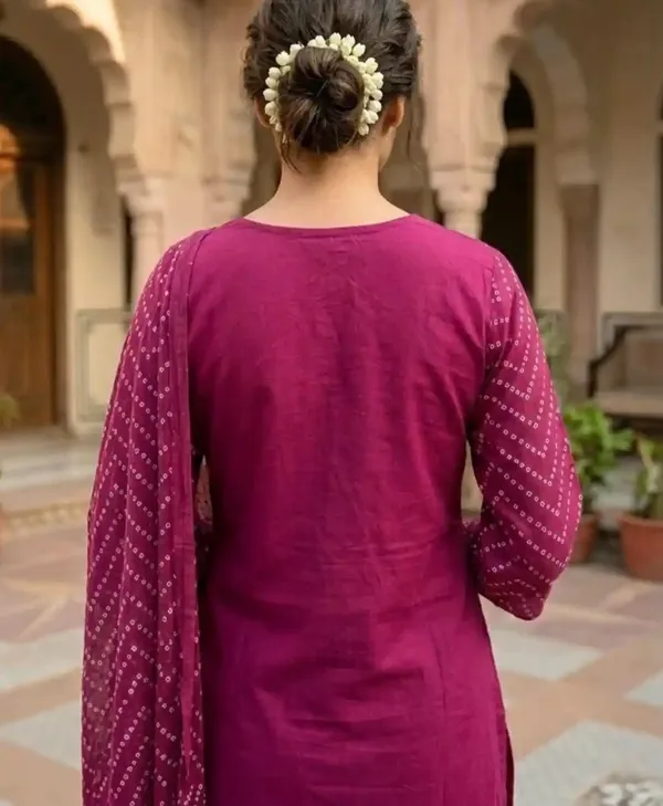 Magenta_Cotton_Printed_Straight_Kurta_Set_For_Women