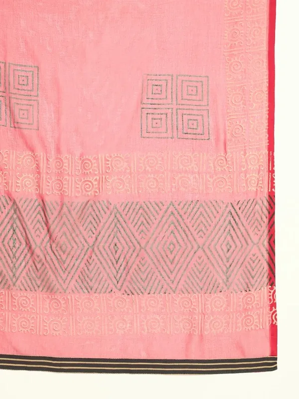 Red_Cotton_Flared_Anarkali_Kurta_Set_For_Women