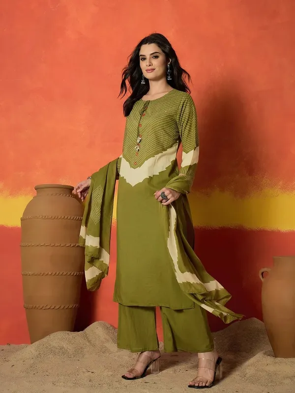Olive_Green_Cotton_Printed_Dupatta_For_Women
