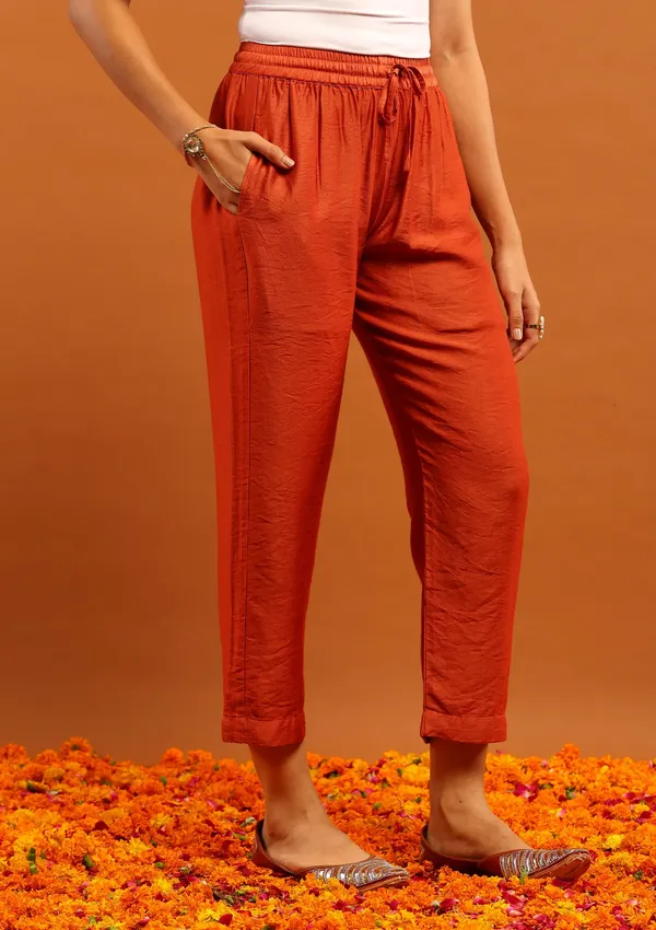 Orange_Cotton_Straight_Embroidered_Kurta_Set_For_Women
