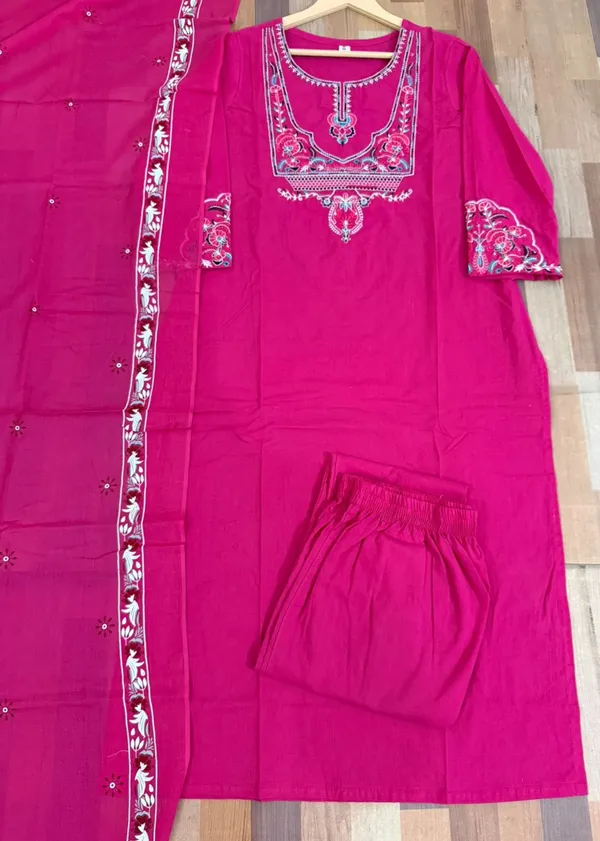 Pink_Cotton_Straight_Embroidered_Kurta_Set_For_Women