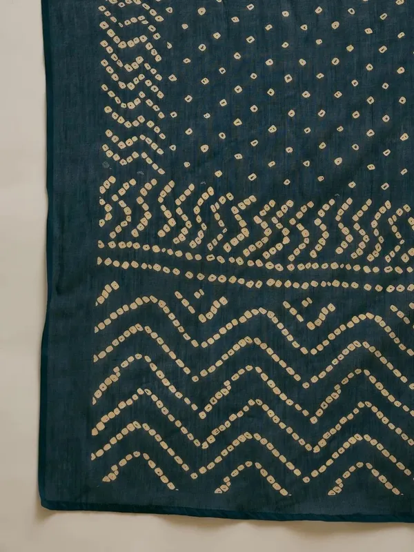 Teal_Cotton_Wide_Leg_Printed_Kurta_With_Palazzo_Pants_For_Women