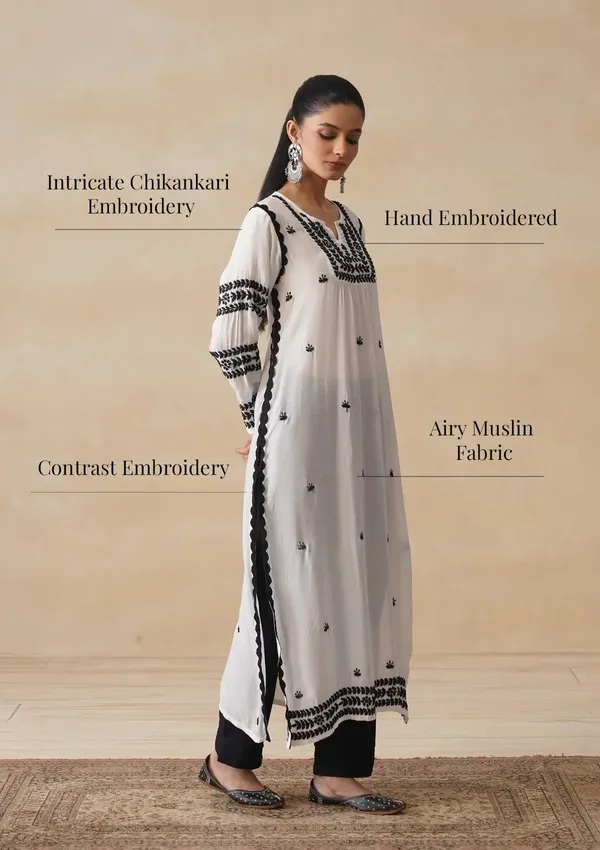 White_Cotton_Straight_Printed_Kurta_For_Women