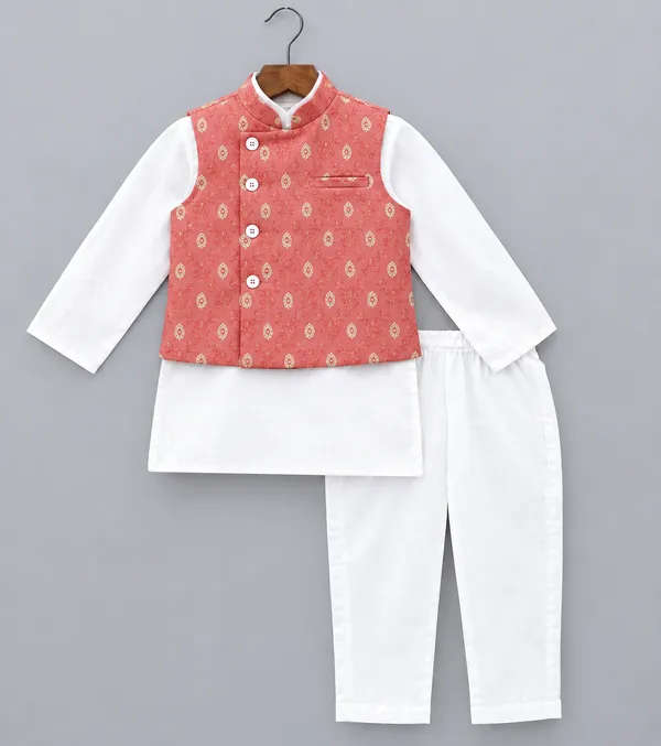 Pink_Silk_Cotton_Ethnic_Koti_Set_For_Boys