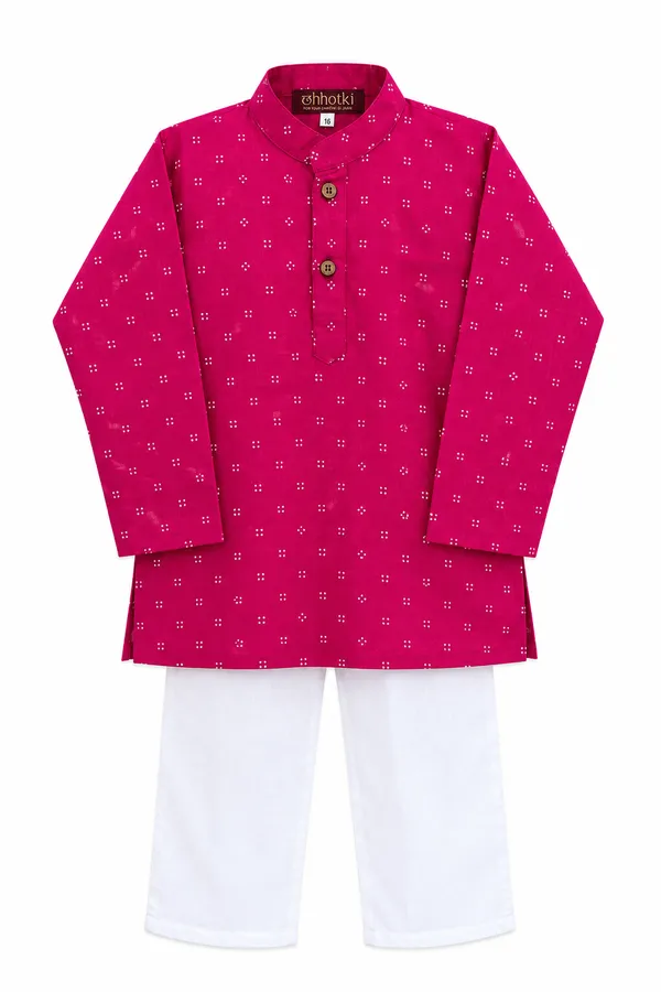 Boys_3-Piece_Festive_Pink__and_Yellow_Elephant_Print_Nehru_Jacket_Kurta_Pajama