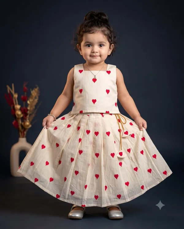 Beige_Kora_Cotton_Embroidered_Crop_Top_And_Skirt_For_Girls