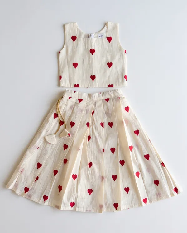 Beige_Kora_Cotton_Embroidered_Crop_Top_And_Skirt_For_Girls