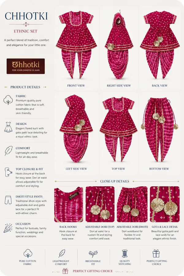 Pink_Cambric_Cotton_Ethnic_Dress_And_Dhoti_Set_For_Girls