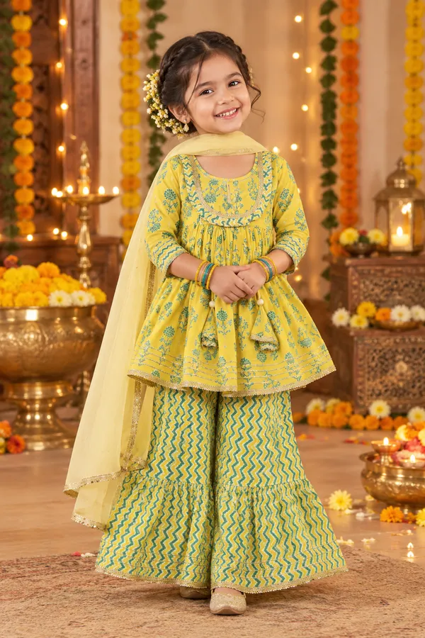 Yellow_Printed_Ethnic_Sharara_Set_for_Girls