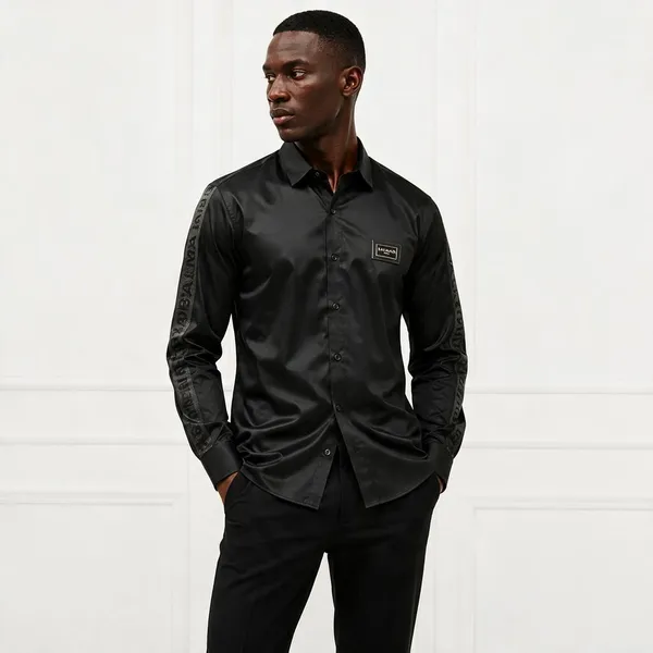 Balmain_Paris_Side_Strip_Black_Shirt