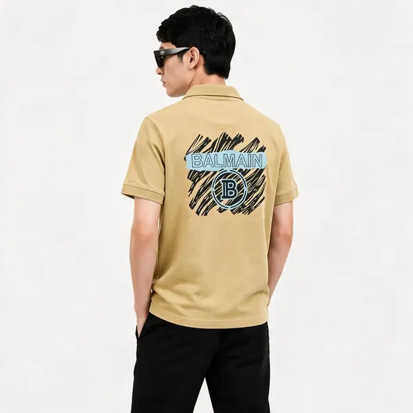 Balmain_Paris_Beige_Tshirt
