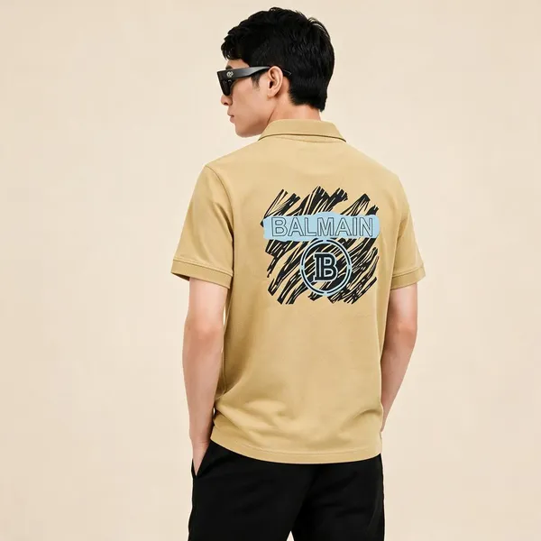 Balmain_Paris_Beige_Tshirt