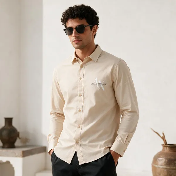 Armani_Exchange_Ax_Cream_Shirt