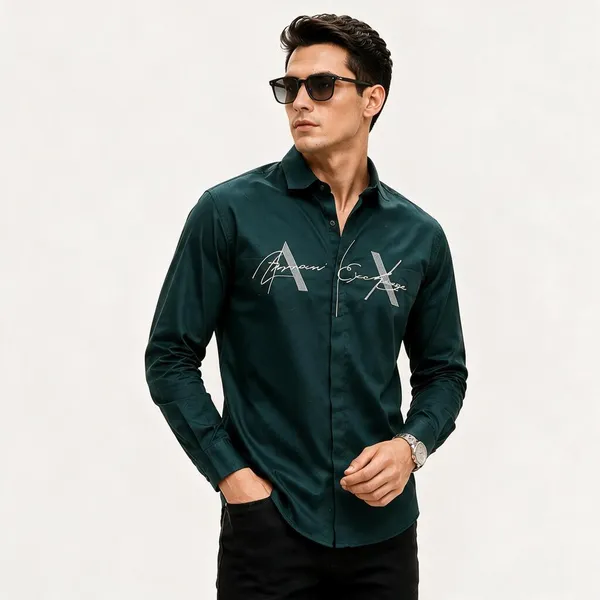 Armani_Exchange_Ax_Bottle_Green_Shirt