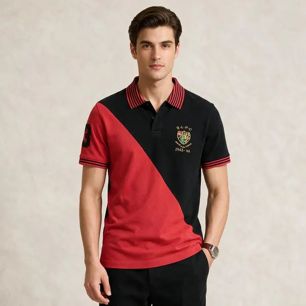 Rl_Polo_Red_With_Black_Tshirt