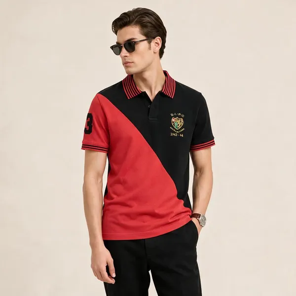 Rl_Polo_Red_With_Black_Tshirt