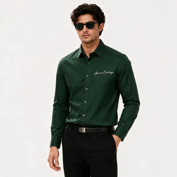 Armani_Exchange_Ax_Dark_Green_Shirt