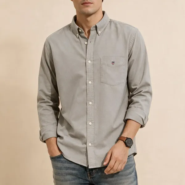 Gant_Linen_Light_Stone_Grey_Shirt