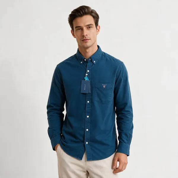 Gant_Linen_Deep_Petrol_Blue_Shirt