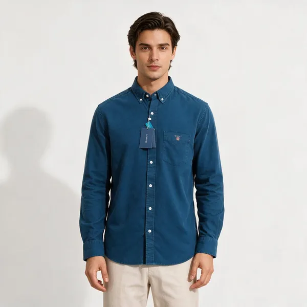 Gant_Linen_Deep_Petrol_Blue_Shirt
