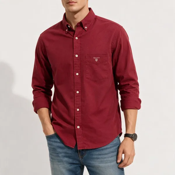 Gant_Linen_Ruby_Red_Shirt