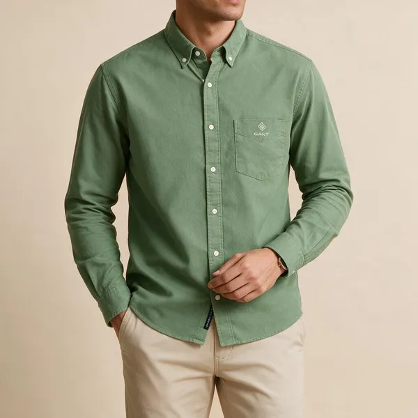 Gant_Linen_Dusty_Green_Shirt