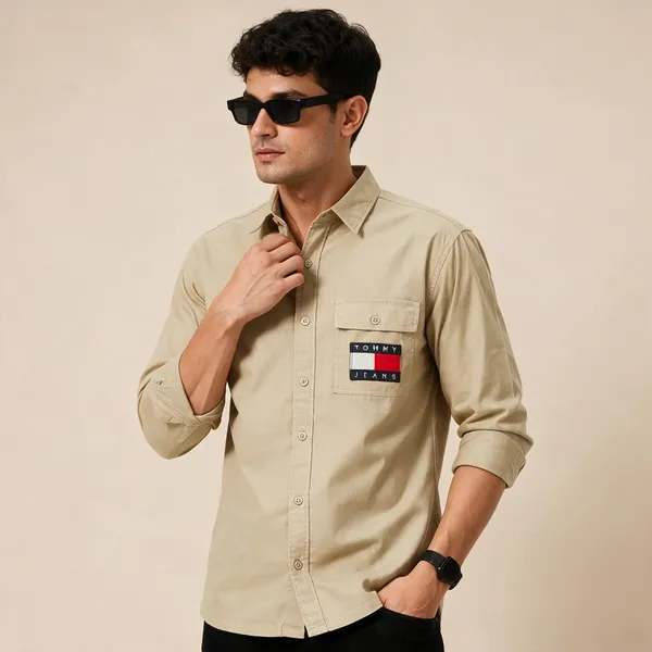 Tommy_Hilfiger_Sand_Beige_Shirt