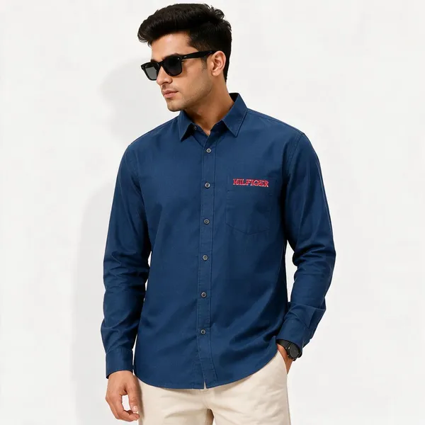 Tommy_Hilfiger_Navy_Blue_Shirt