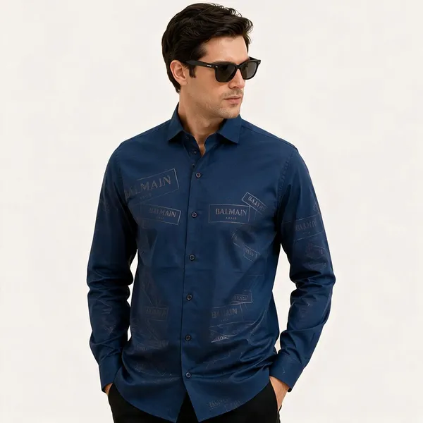 Balmain_Navy_Blue_Shirt