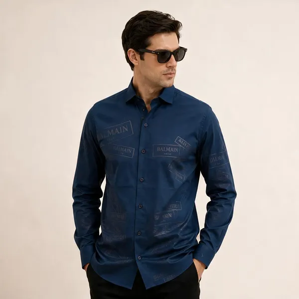 Balmain_Navy_Blue_Shirt