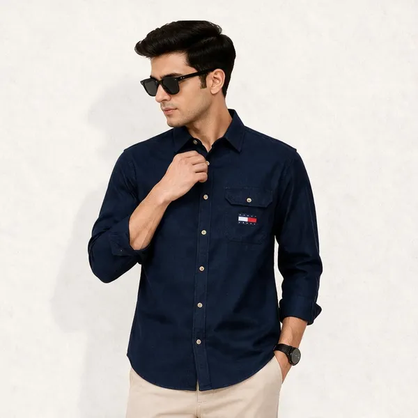 Tommy_Hilfiger_Navy_Blue_Shirt