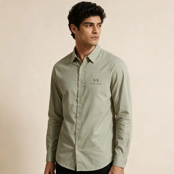 Armani_Exchange_Ax_Light_Beige_Shirt