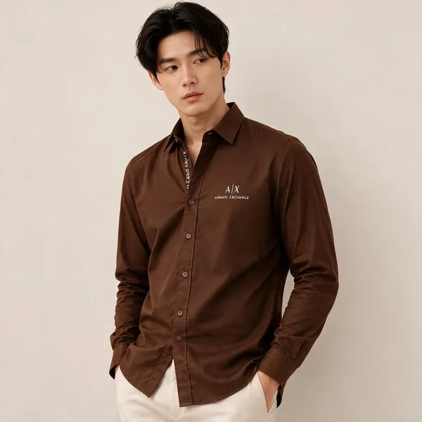 Armani_Exchange_Ax_Brown_Shirt