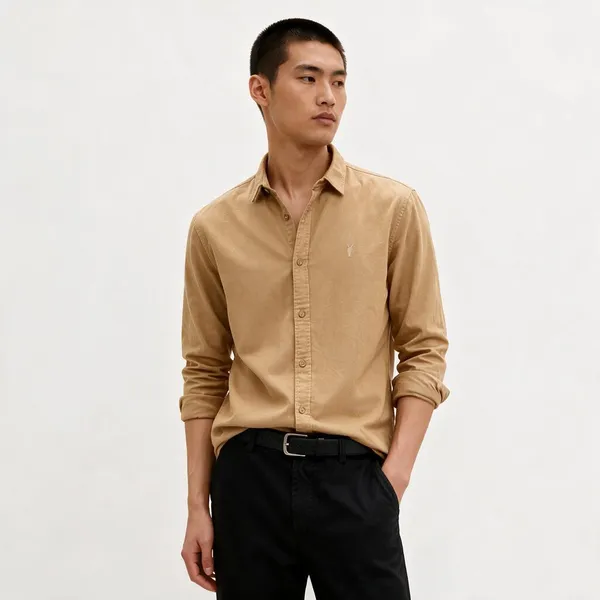 All_Saints_Linen_Creme_Shirt