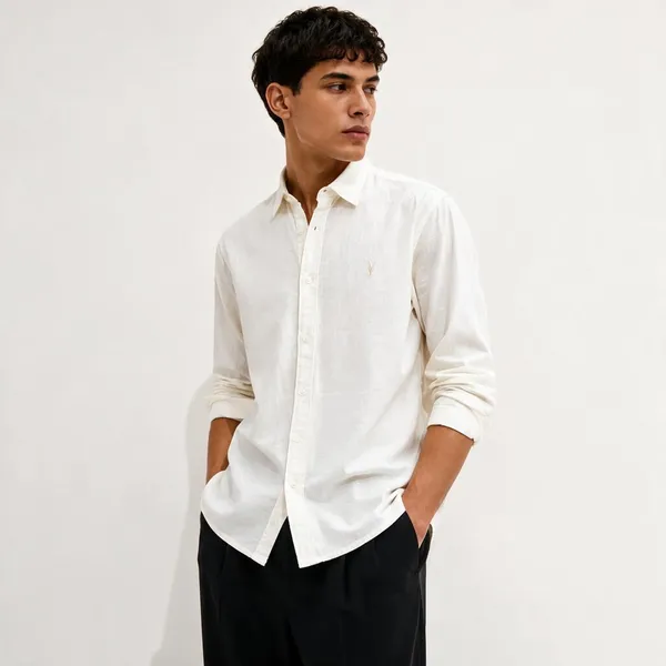 All_Saints_Linen_White_Shirt