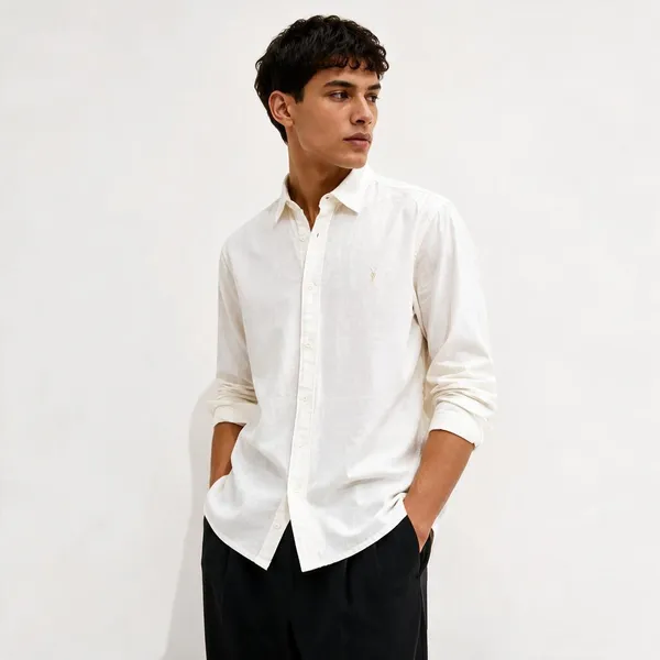 All_Saints_Linen_White_Shirt