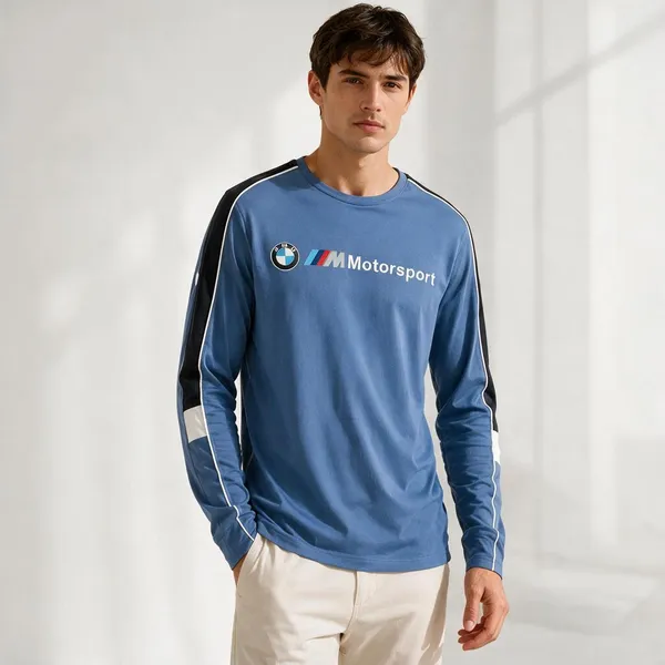Bmw_Motorsport_Blue_Full_Sleeve_Tshirt
