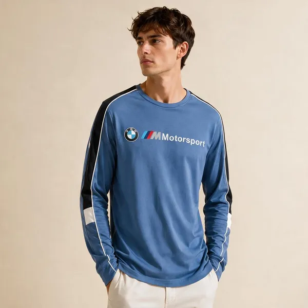 Bmw_Motorsport_Blue_Full_Sleeve_Tshirt