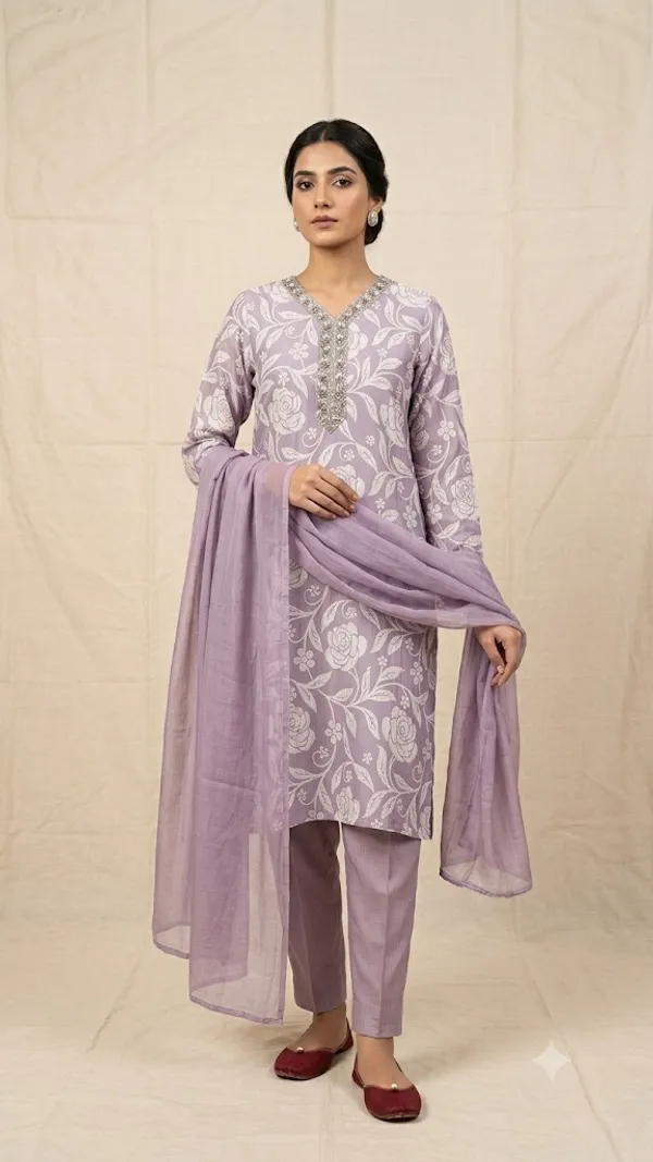 Lavender_Floral_Print_Straight_Suit_Set_for_Women