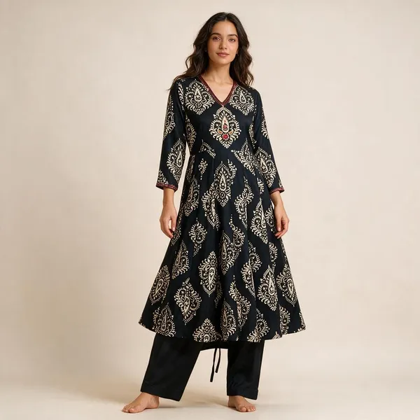 Black_Pure_Cotton_Printed_Co_Ord_Set_For_Women